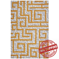 Modway R-1015C-58 Nahia Geometric Maze 5x8 Area Rug