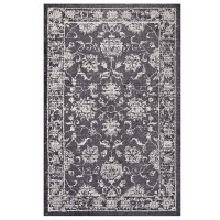 Modway R-1020A-810 Kazia Distressed Floral Lattice 8x10 Area Rug