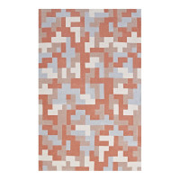 Modway R-1022B-810 Andela Interlocking Block Mosaic 8x10 Area Rug