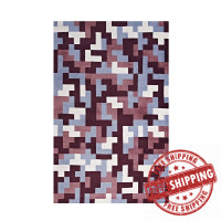 Modway R-1022C-58 Andela Interlocking Block Mosaic 5x8 Area Rug