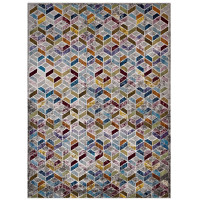 Modway R-1088A-46 Laleh Geometric Mosaic 4x6 Area Rug
