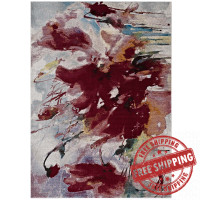 Modway R-1090A-46 Blume Abstract Floral 4x6 Area Rug