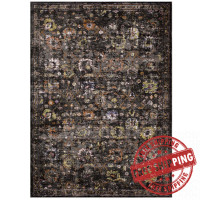 Modway R-1091A-46 Minu Distressed Floral Lattice 4x6 Area Rug