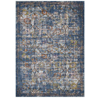 Modway R-1091C-810 Minu Distressed Floral Lattice 8x10 Area Rug