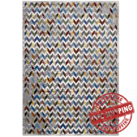 Modway R-1093A-46 Gemma Chevron Mosaic 4x6 Area Rug