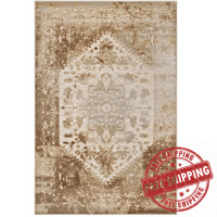 Modway R-1094A-58 Rosina Distressed Persian Medallion 5x8 Area Rug