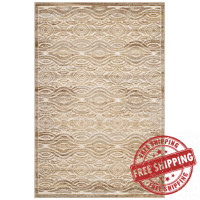 Modway R-1097A-58 Kennocha Rustic Vintage Abstract Waves 5x8 Area Rug