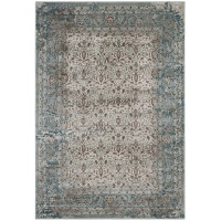 Modway R-1103A-810 Dilys Distressed Vintage Floral Lattice 8x10 Area Rug