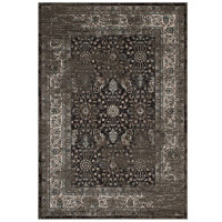 Modway R-1104A-810 Berit Distressed Vintage Floral Lattice 8x10 Area Rug