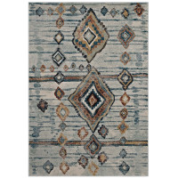 Modway R-1109A-810 Jenica Distressed Moroccan Tribal Abstract Diamond 8x10 Area Rug