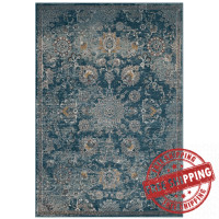 Modway R-1111B-58 Cynara Distressed Floral Persian
Medallion 5x8 Area Rug