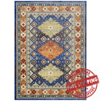 Modway R-1117A-46 Atzi  Distressed 
Southwestern Diamond Floral 4x6 Area Rug