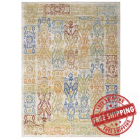 Modway R-1119A-46 Solimar Distressed Southwestern Aztec 4x6 Area Rug