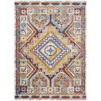 Modway R-1120A-58 Florita Distressed Southwestern Aztec 5x8 Area Rug