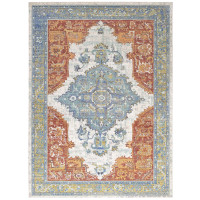 Modway R-1122A-46 Citlali Distressed Southwestern Aztec 4x6 Area Rug