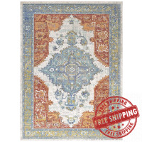 Modway R-1122A-46 Citlali Distressed Southwestern Aztec 4x6 Area Rug