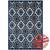 Modway R-1128A-58 Kalinda Rustic Vintage Moroccan Trellis 5x8 Area Rug