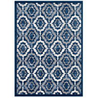 Modway R-1128B-58 Kalinda Rustic Vintage Moroccan Trellis 5x8 Area Rug