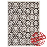 Modway R-1128C-58 Kalinda Rustic Vintage Moroccan Trellis 5x8 Area Rug