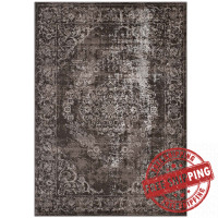 Modway R-1132A-58 Gamela Rustic Vintage Ornate Floral Medallion 5x8 Area Rug