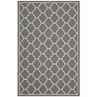 Modway R-1137B-58 Avena Moroccan Quatrefoil Trellis 5x8 Indoor and Outdoor Area Rug