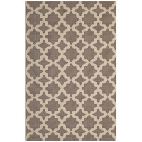 Modway R-1139A-58 Cerelia Moroccan Trellis 5x8 Indoor and Outdoor Area Rug