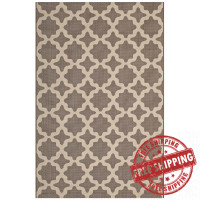 Modway R-1139A-58 Cerelia Moroccan Trellis 5x8 Indoor and Outdoor Area Rug