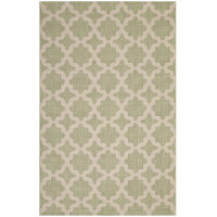 Modway R-1139B-912 Beige and Light Green Cerelia Moroccan Trellis 9x12 Indoor and Outdoor Area Rug