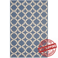 Modway R-1139C-58 Cerelia Moroccan Trellis 5x8 Indoor and Outdoor Area Rug