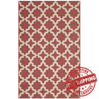 Modway R-1139E-58 Cerelia Moroccan Trellis 5x8 Indoor and Outdoor Area Rug