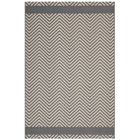 Modway R-1141B-58 Optica Chevron With End Borders 5x8 Indoor and Outdoor Area Rug