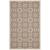Modway R-1142A-912 Light and Dark Beige Ariana Vintage Floral Trellis 9x12 Indoor and Outdoor Area Rug