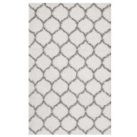 Modway R-1143C-58 Solvea Moroccan Trellis 5x8 Shag Area Rug