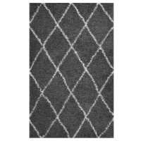 Modway R-1144D-58 Toryn Diamond Lattice 5x8 Shag Area Rug