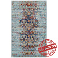 Modway R-1146A-58 Naria Distressed Persian Medallion 5x8 Area Rug