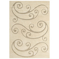 Modway R-1148A-58 Jubilant Sprout Scrolling Vine 5x8 Shag Area Rug