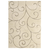 Modway R-1151A-58 Jubilant Burgeon Scrolling Vine 5x8 Shag Area Rug