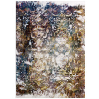Modway R-1160A-46 Success Jayla Transitional Distressed Vintage Floral Moroccan Trellis 4x6 Area Rug
