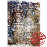 Modway R-1160A-46 Success Jayla Transitional Distressed Vintage Floral Moroccan Trellis 4x6 Area Rug