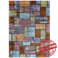 Modway R-1162A-46 Success Nyssa Abstract Geometric Mosaic 4x6 Area Rug