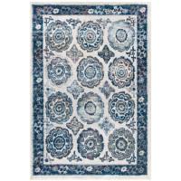 Modway R-1168C-58 Entourage Odile Distressed Floral Moroccan Trellis 5x8 Area Rug