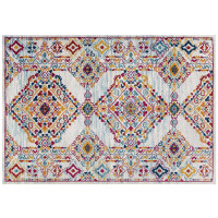 Modway R-1169A-810 Entourage Khalida Distressed Floral Lattice 8x10 Area Rug