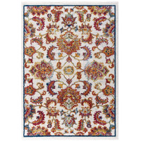 Modway R-1171A-58 Entourage Azami Distressed Vintage Floral Lattice 5x8 Area Rug