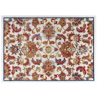 Modway R-1171A-810 Entourage Azami Distressed Vintage Floral Lattice 8x10 Area Rug