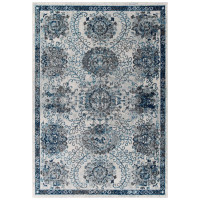 Modway R-1173B-58 Entourage Kensie Distressed Floral Moroccan Trellis 5x8 Area Rug