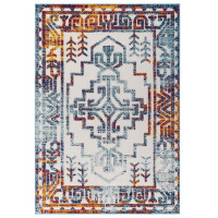 Modway R-1181A-58 Reflect Nyssa Distressed Geometric Southwestern Aztec 5x8 Indoor/Outdoor Area Rug