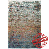 Modway R-1188A-58 Tribute Jacinda Rustic Distressed Vintage Lattice 5x8 Area Rug