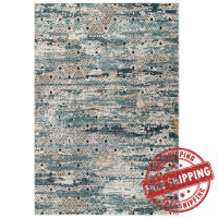 Modway R-1192A-58 Tribute Eisley Rustic Distressed Transitional Diamond Lattice 5x8 Area Rug