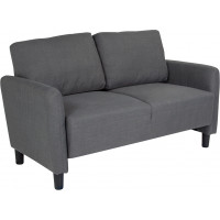 Flash Furniture SL-SF919-2-DGY-F-GG Candler Park Upholstered Loveseat in Dark Gray Fabric 