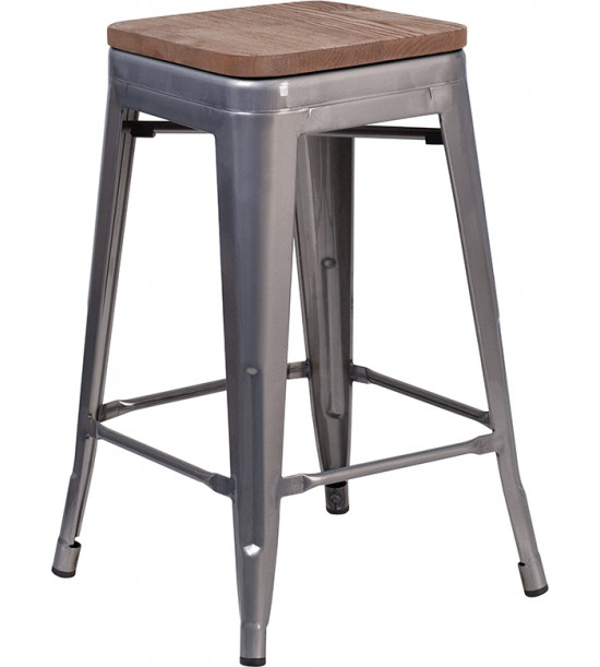 Flash Furniture XU-DG-TP0004-24-WD-GG 24 Flash Furniture XU-DG-TP0004-24-WD-GG 24